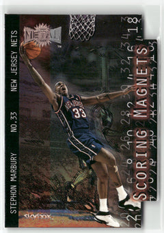 1999-00 Metal #2SM Stephon Marbury Scoring Magnets-1