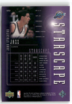 1999-00 SPx #ST2 John Stockton Starscape-2