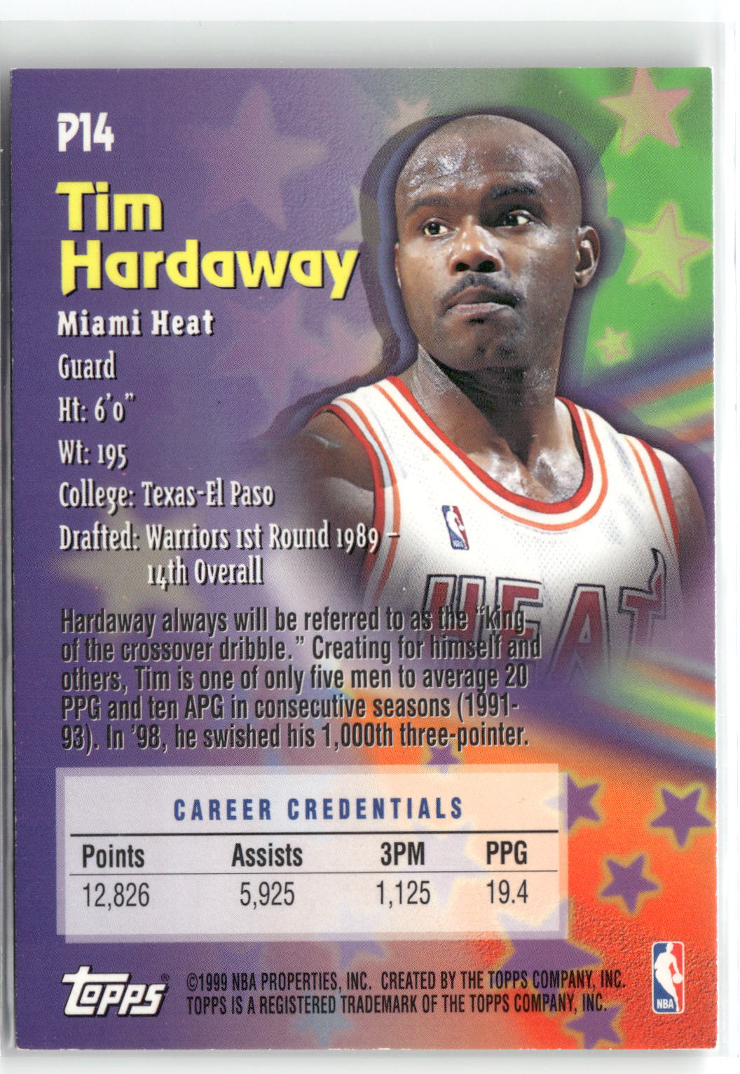 1999-00 Topps #P14 Tim Hardaway Patriarchs-2