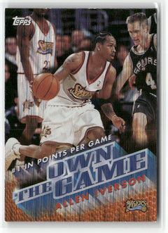 1999-00 Topps #OTG1 Allen Iverson Own the Game-1