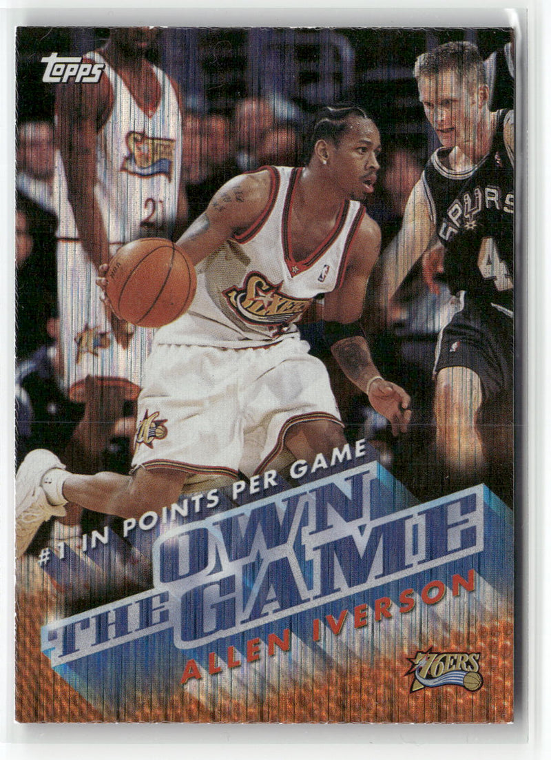 1999-00 Topps #OTG1 Allen Iverson Own the Game-1