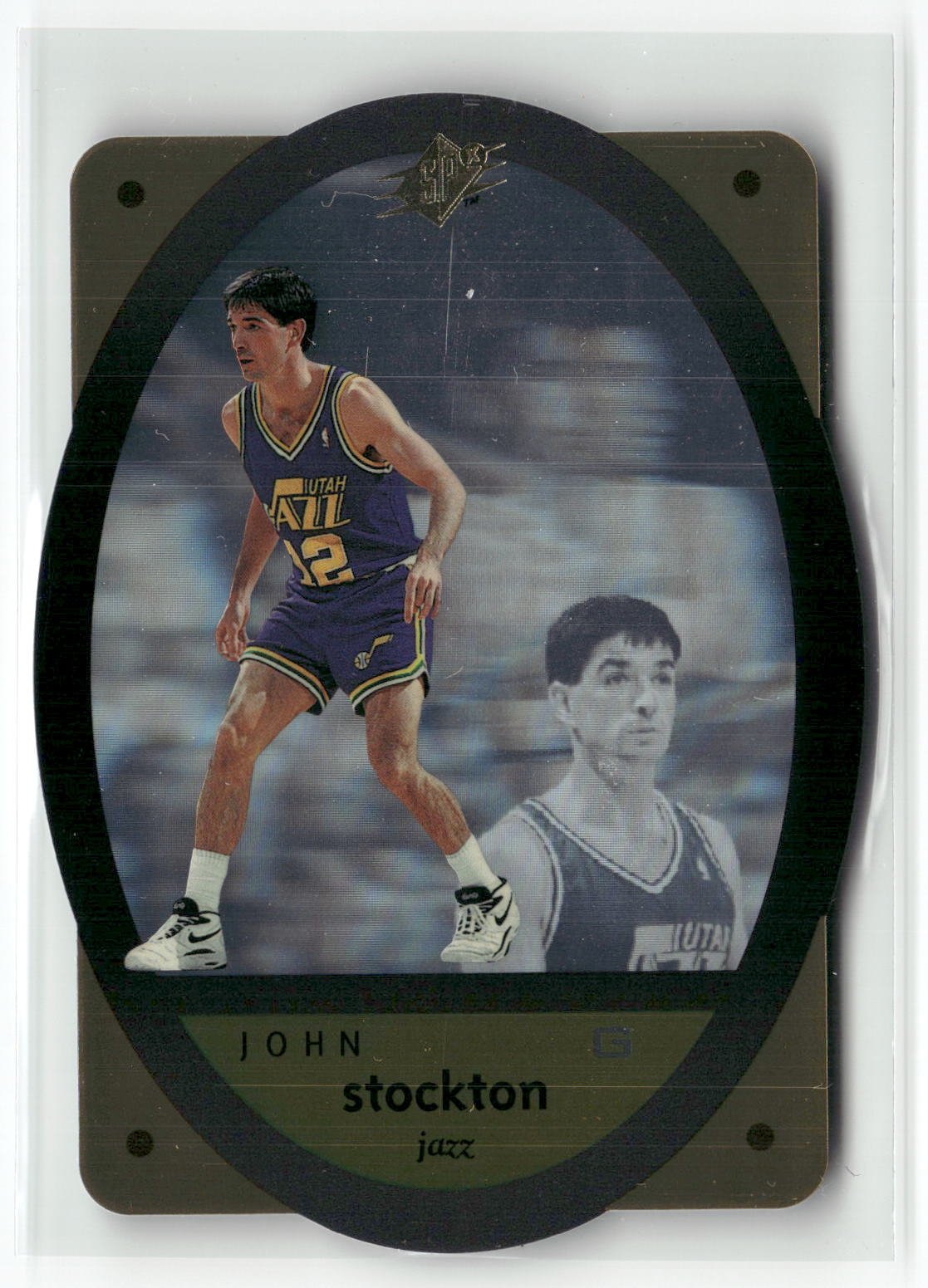1996 SPx #48 John Stockton Gold