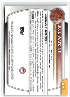 2025-26 Bowman #BCP-96 Juju Watkins Chrome Prospects Reptilian Refractor-2