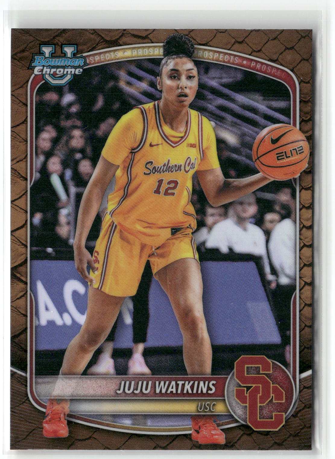 2025-26 Bowman #BCP-96 Juju Watkins Chrome Prospects Reptilian Refractor