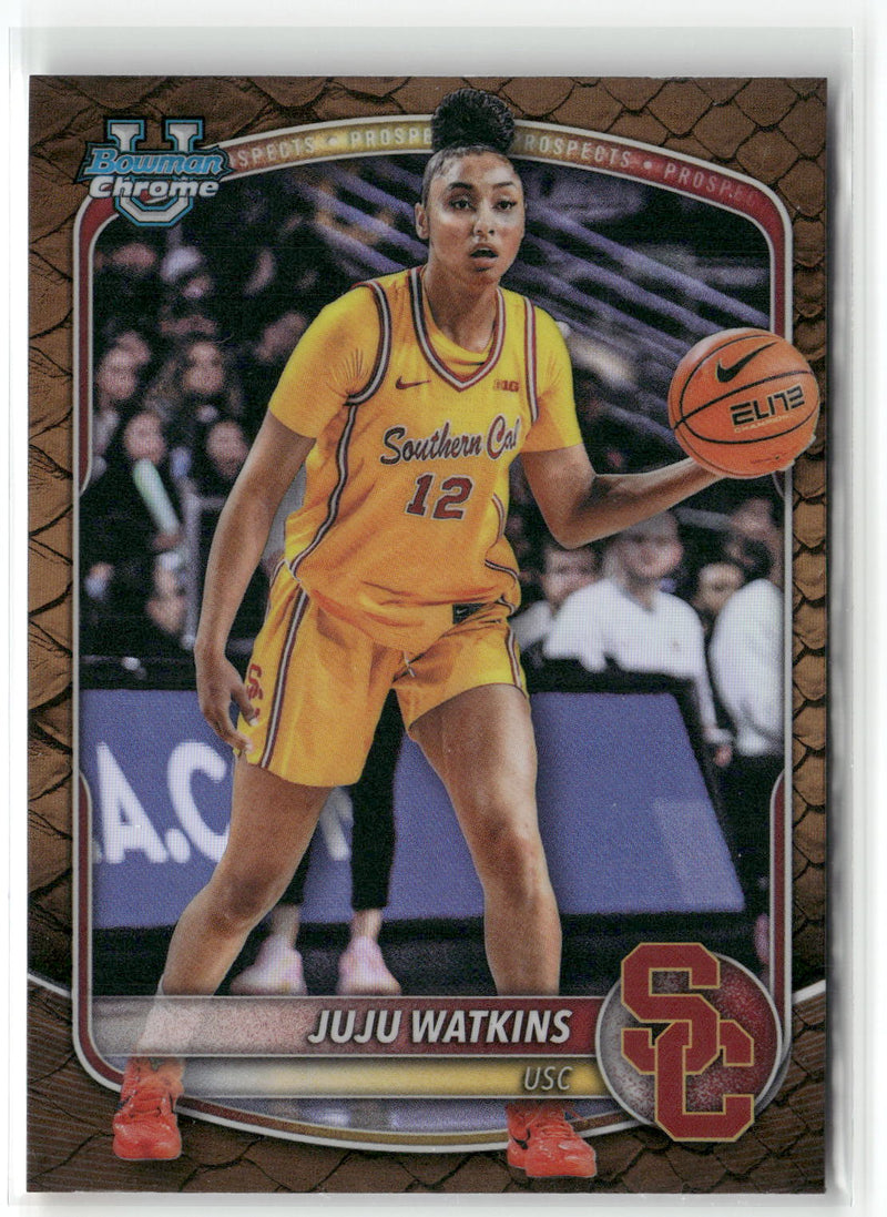 2025-26 Bowman #BCP-96 Juju Watkins Chrome Prospects Reptilian Refractor-1