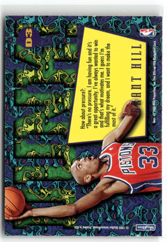 1995-96 Hoops #D3 Grant Hill Grant Hill Dunks-2