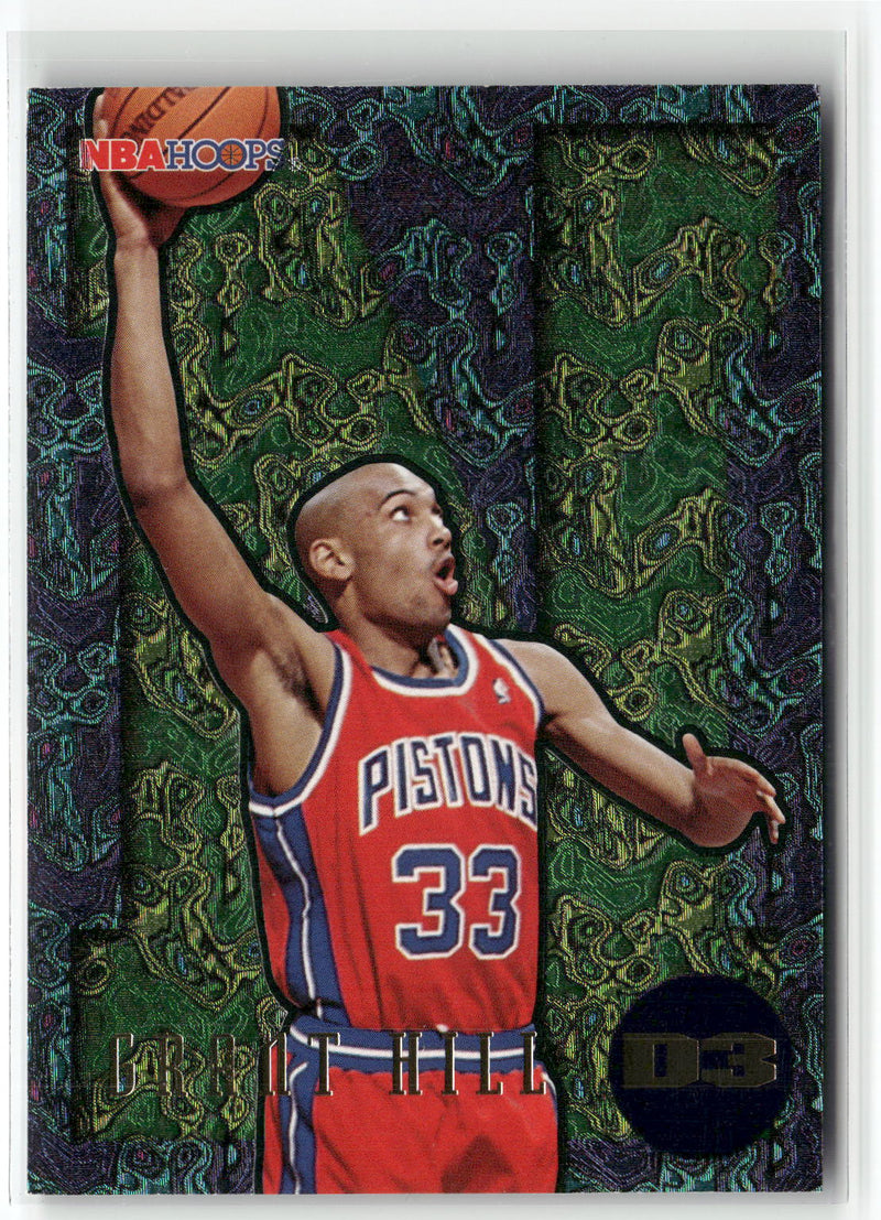 1995-96 Hoops #D3 Grant Hill Grant Hill Dunks-1