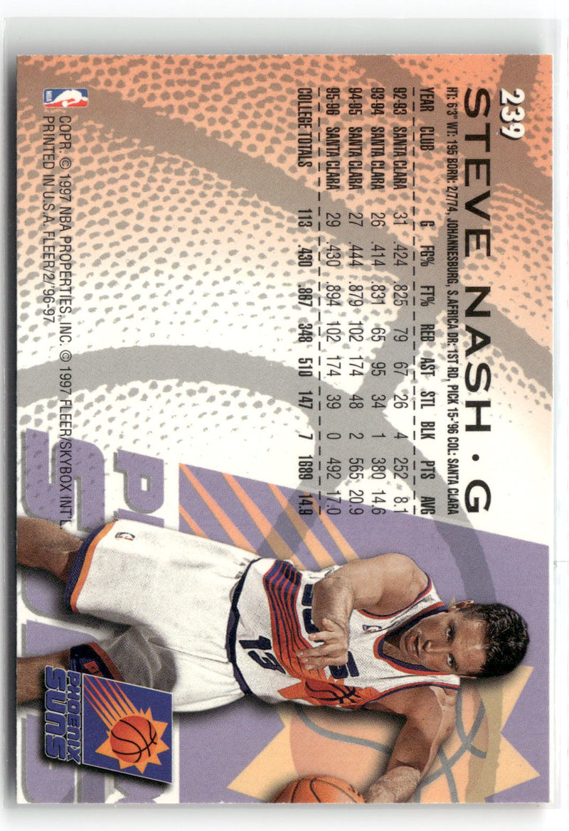 1996-97 Fleer European #269 Steve Nash-2