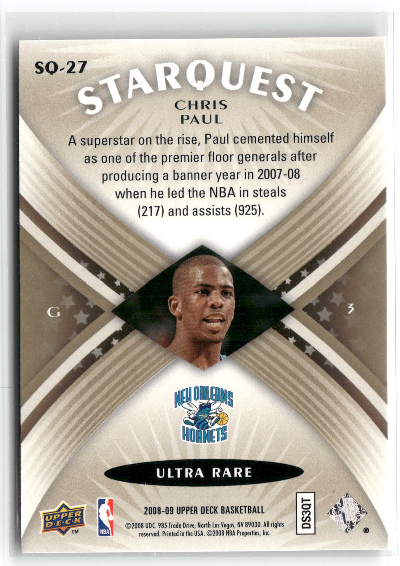 2008-09 Upper Deck #SQ-27 Chris Paul StarQuest Ultra Rare-2