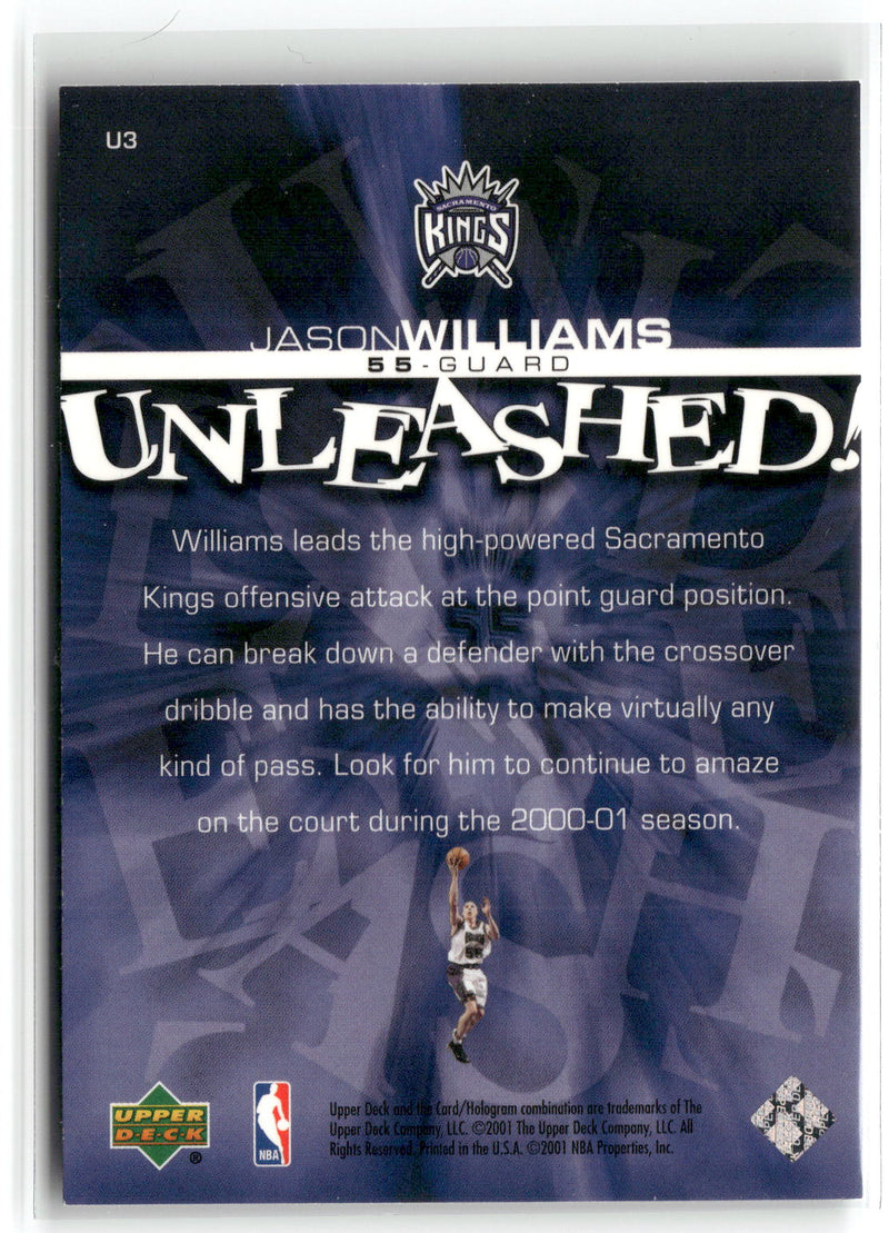 2000-01 Upper Deck #U3 Jason Williams Unleashed-2