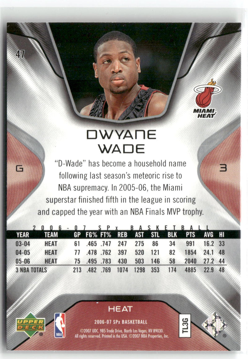 2006-07 SPx #47 Dwyane Wade-2