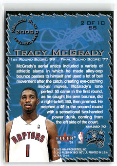 2000-01 Ultra #2 SS Tracy McGrady Slam Show-2