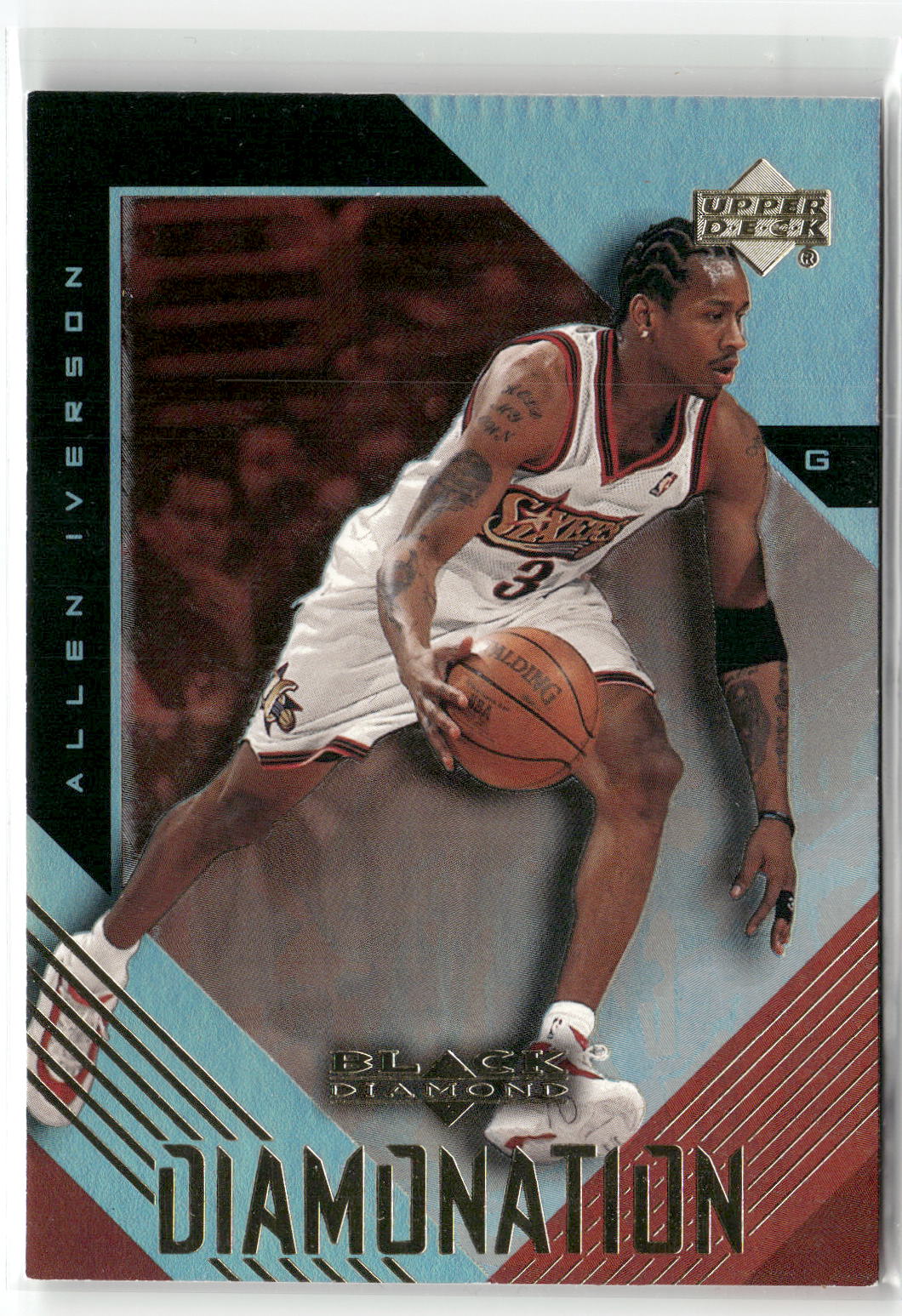 1999-00 Upper Deck Black Diamond #D6 Allen Iverson Diamonation-1