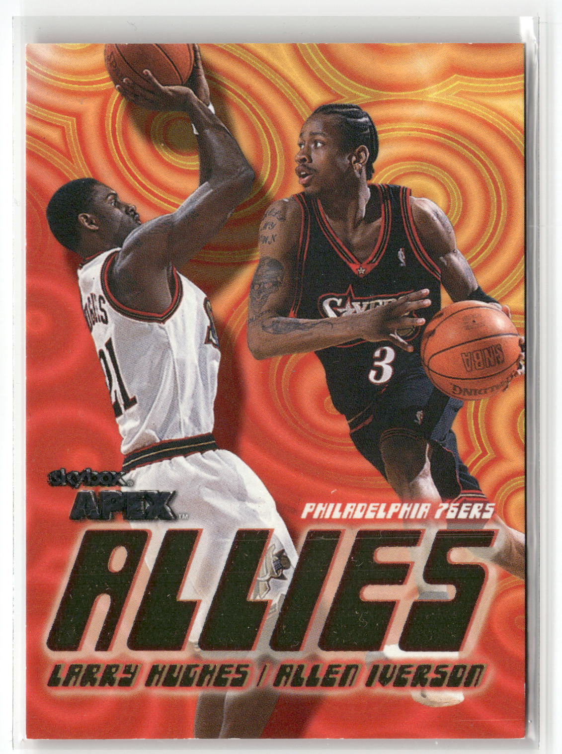 1999-00 SkyBox Apex #5A Allen Iverson / Larry Hughes Allies