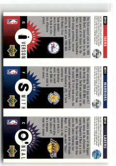 1996-97 Collector's Choice #M132/M117/M152 Shaquille O'Neal Allen Iverson-2