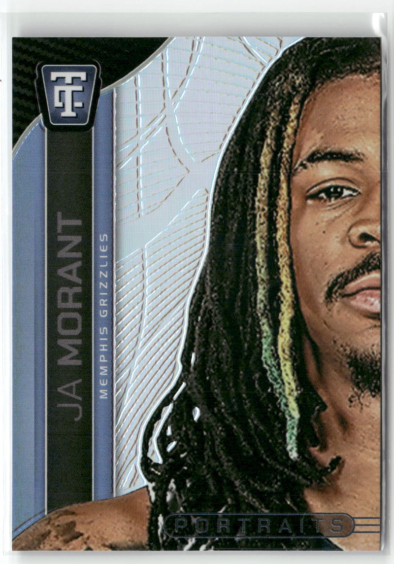2024-25 Panini Totally Certified #25 Ja Morant Portraits Mirror-1