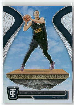 2024-25 Panini Totally Certified #9 Nikola Jokic Franchise Foundations-1