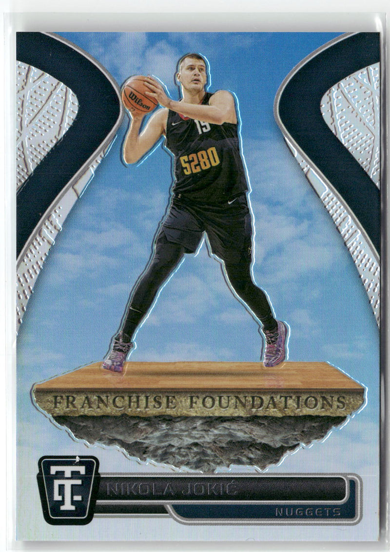 2024-25 Panini Totally Certified #9 Nikola Jokic Franchise Foundations-1