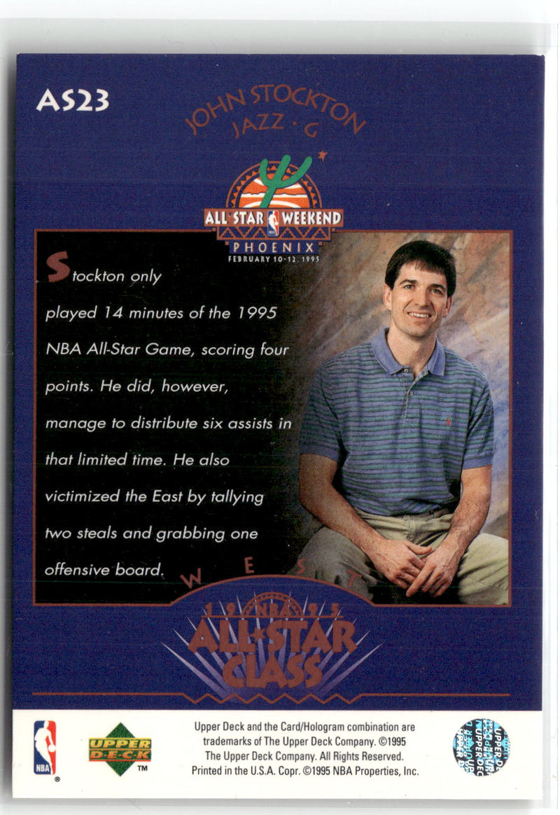 1995-96 Upper Deck #AS23 John Stockton All-Star Class-2