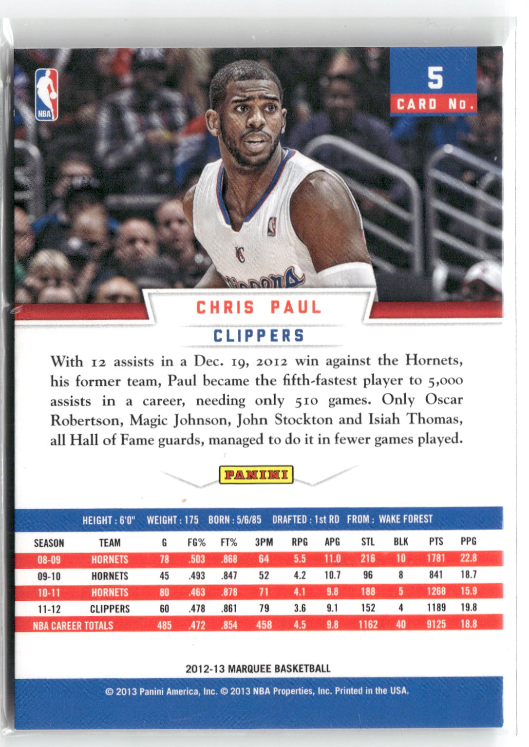 2012-13 Panini Marquee #5 Chris Paul-2