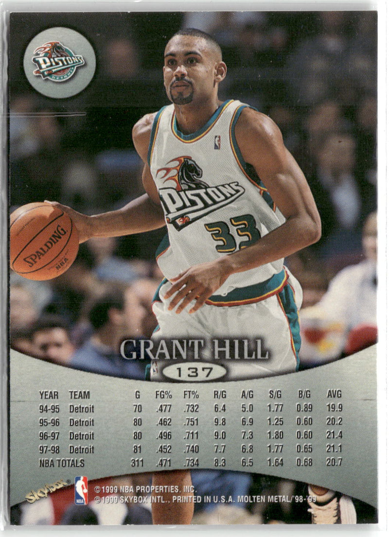 1998-99 SkyBox Molten Metal #137 Grant Hill-2