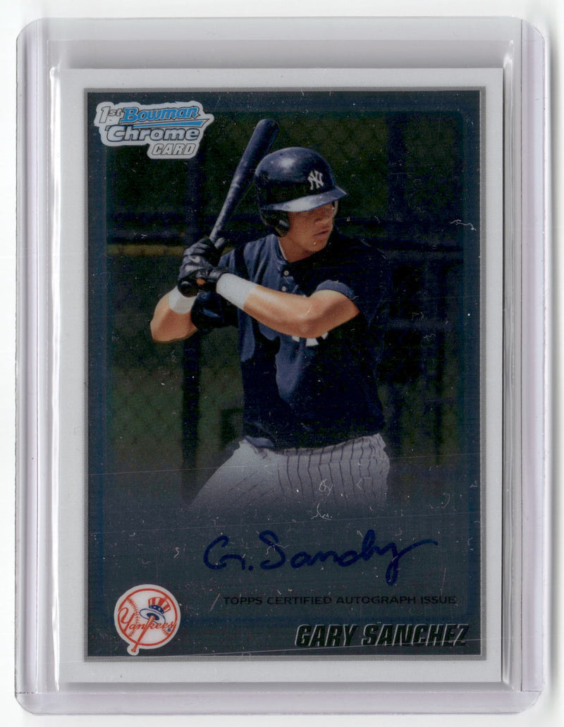 2010 Bowman Chrome #BCP207 Gary Sanchez Prospects Autographs-1