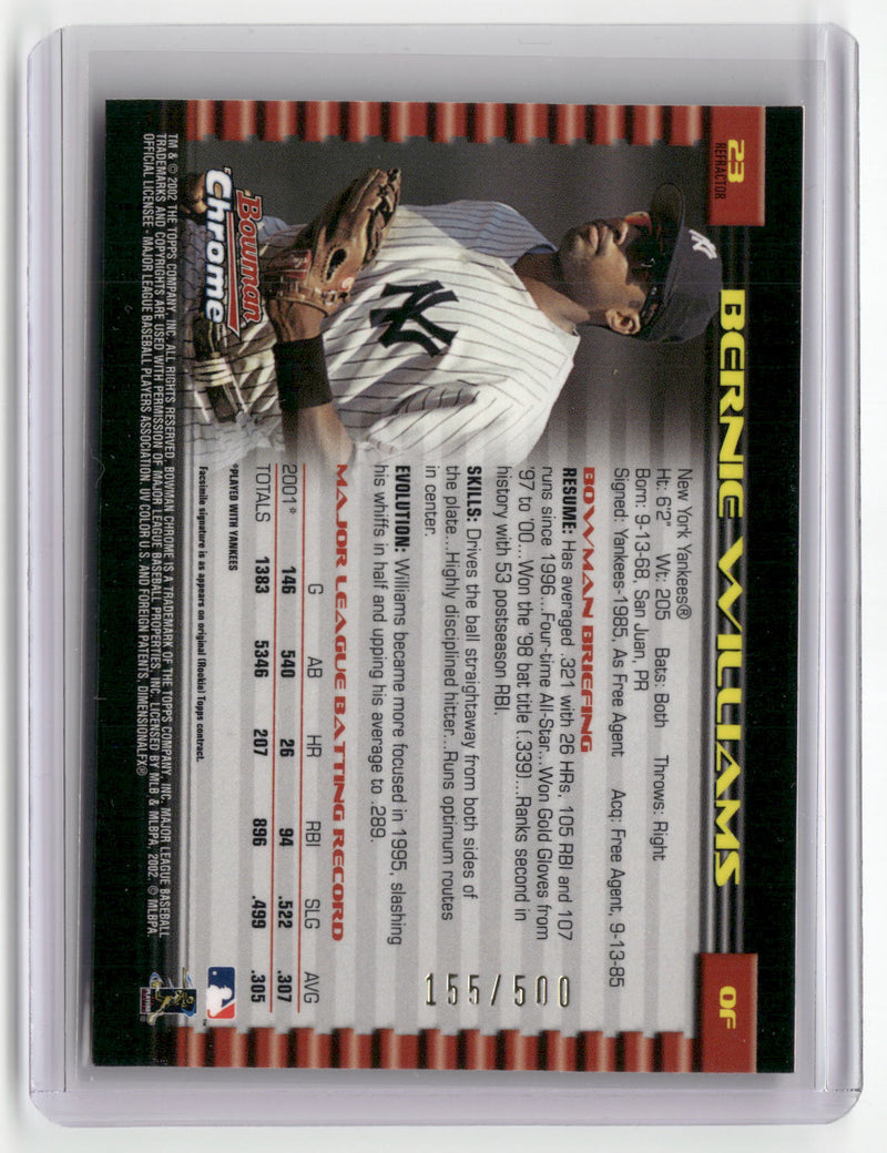 2002 Bowman #23 Bernie Williams-2