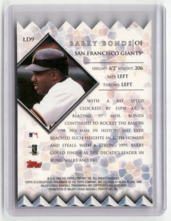 1999 Topps #LD9 Barry Bonds Lords of the Diamond-2
