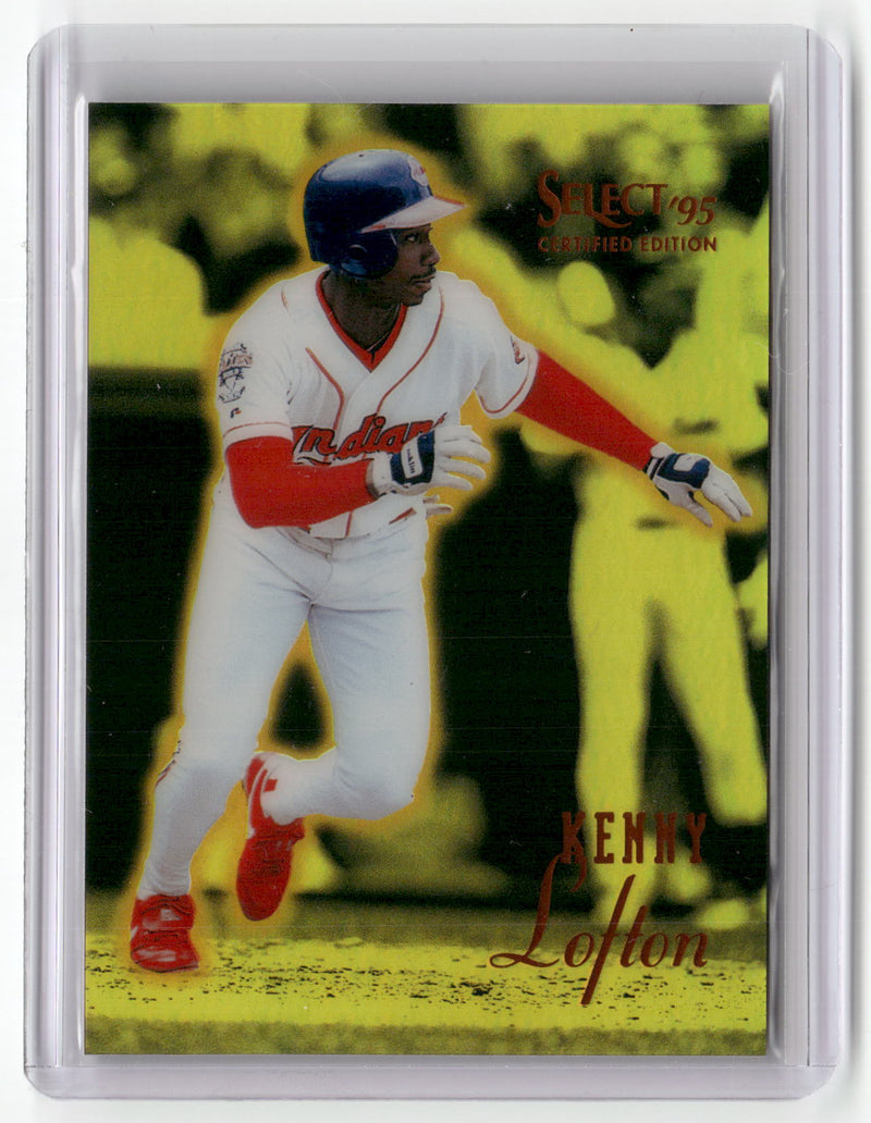 1995 Select Certified #91 Kenny Lofton Mirror Gold-1