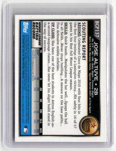 2010 Bowman Chrome #BCP137 Jose Altuve Prospects-2