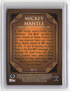 2010 Topps Chrome #BC-4 Mickey Mantle Refractors (Target)-2