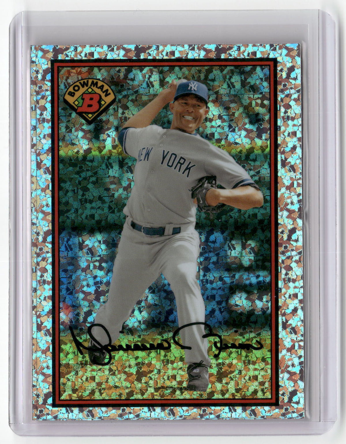 2014 Bowman Chrome #BIB89-MR Mariano Rivera Silver Diamond Refractor-1