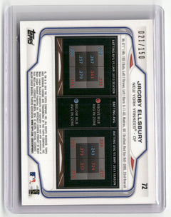 2014 Bowman Chrome #72 Jacoby Ellsbury Purple Refractor #/150-2