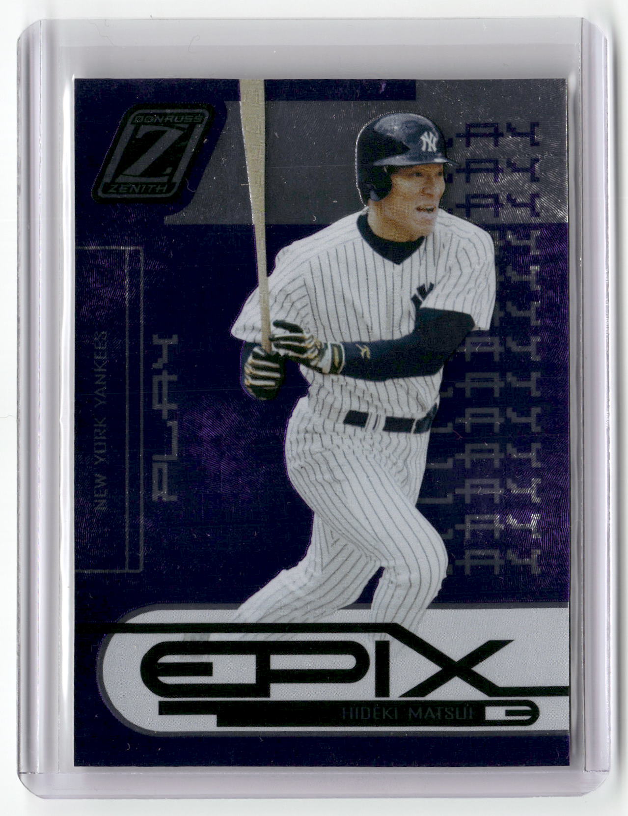 2005 Donruss Zenith #E-17 Hideki Matsui Epix Play Purple #/350-1