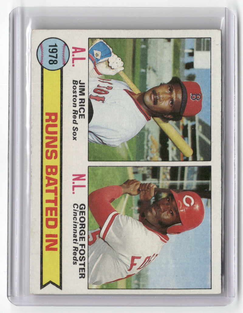1979 Topps #3 1978 RBI Leaders (Jim Rice / George Foster)-1