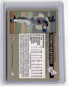 1992 Leaf #BC-3 Pedro Martinez Gold Rookies-2