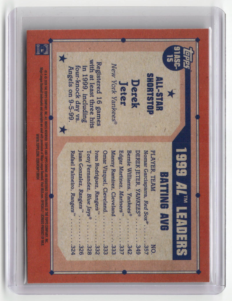 2026 Topps S2 #91ASC-15 Derek Jeter 35th Anniversary Chrome All-Stars-2