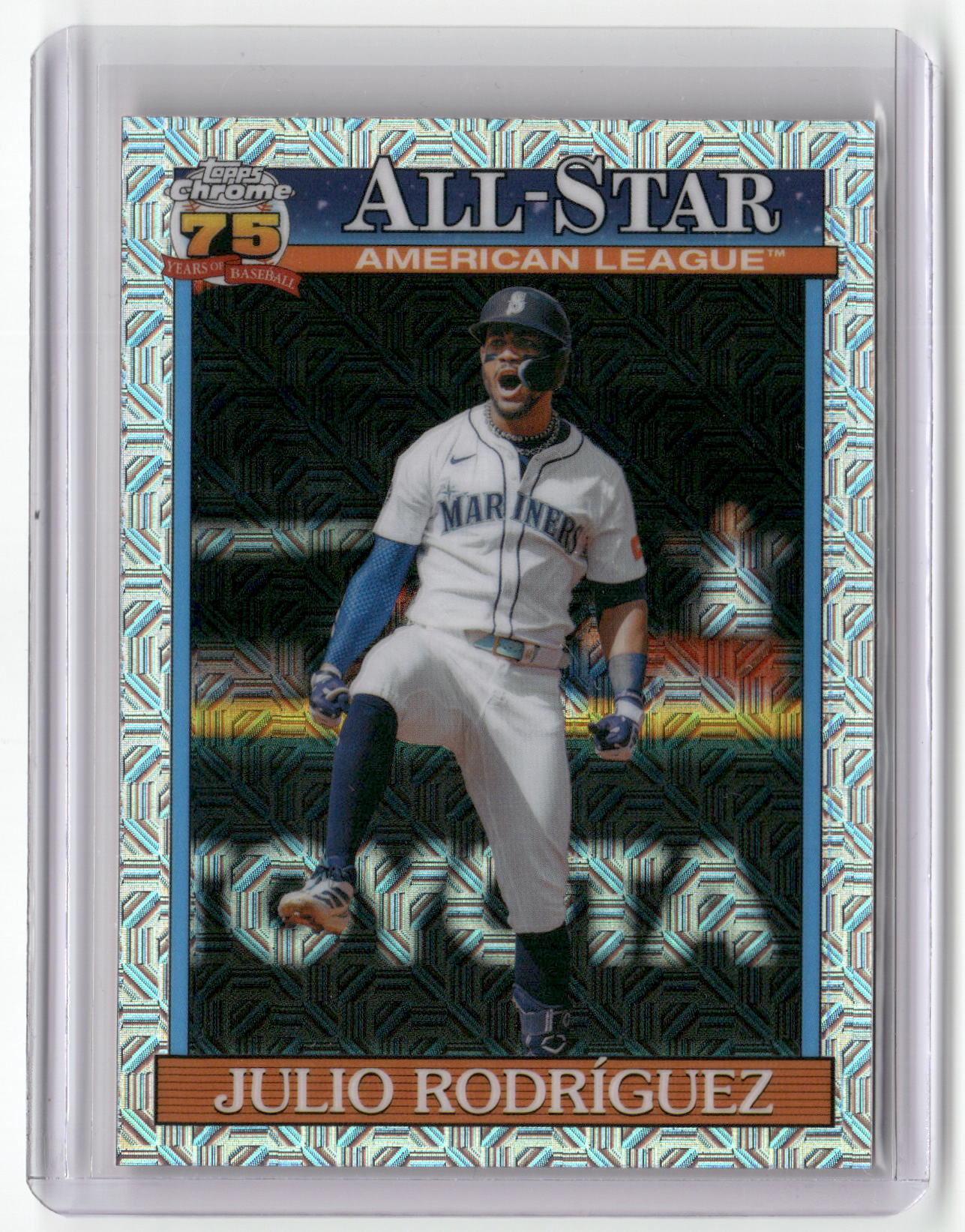 2026 Topps S2 #91ASC-32 Julio Rodríguez 1991 35th Anniversary Chrome All-Stars-1