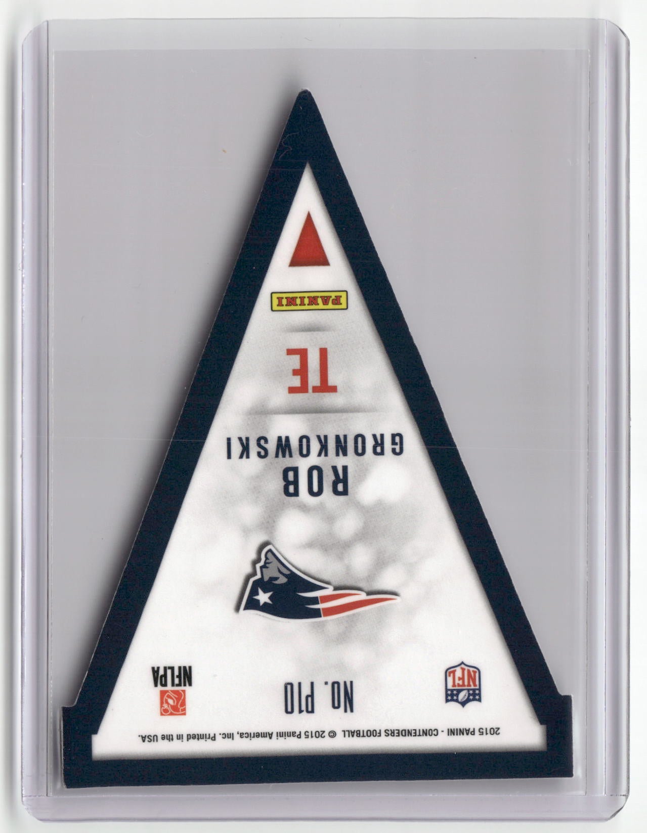 2015 Panini Contenders #P10 Rob Gronkowski Pennants-2