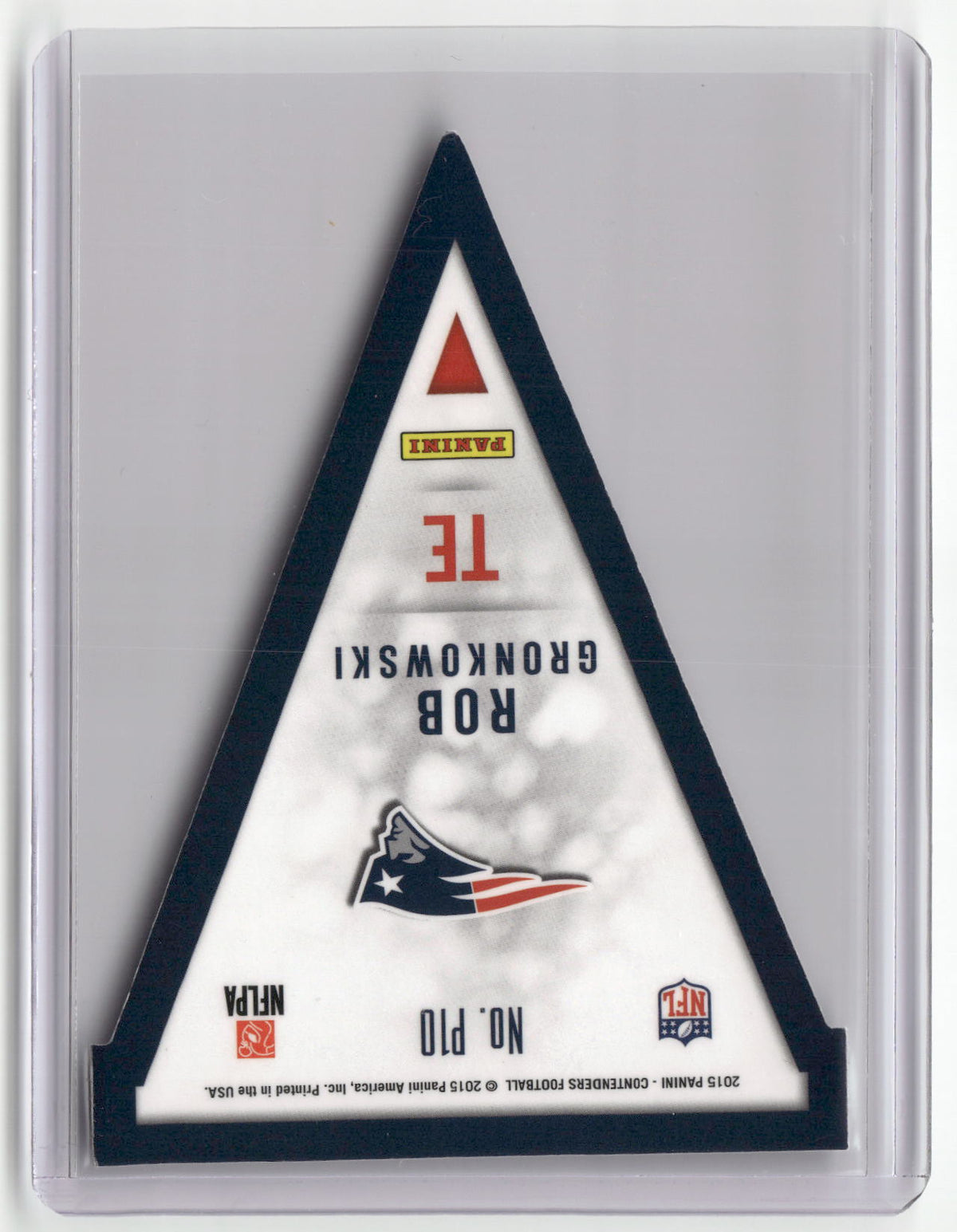 2015 Panini Contenders #P10 Rob Gronkowski Pennants-2