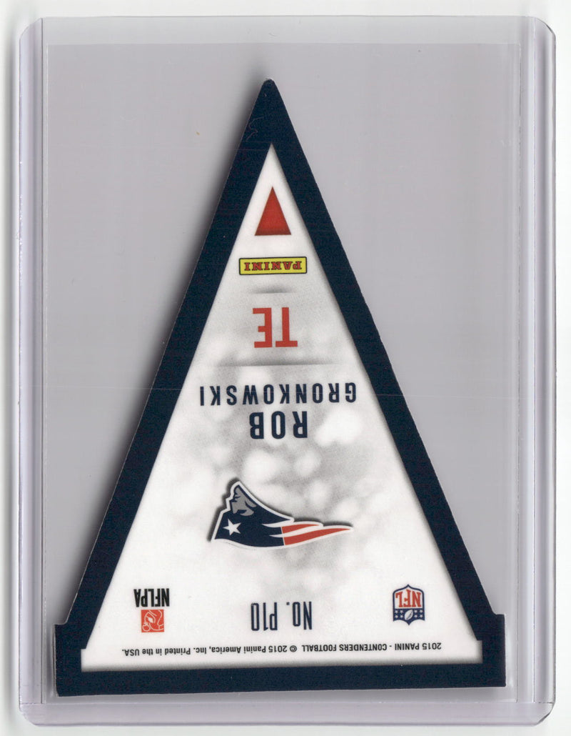 2015 Panini Contenders #P10 Rob Gronkowski Pennants-2