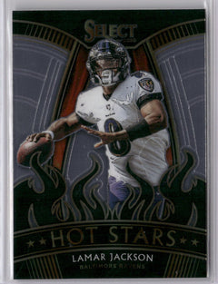 2020 Panini Select #HS4 Lamar Jackson Hot Stars-1