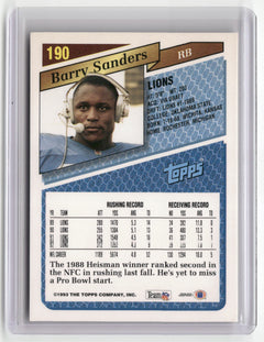 1993 Topps #190 Barry Sanders Gold-2