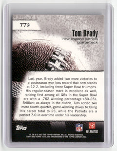 2007 Topps Total #TT2 Tom Brady Total Topps-2