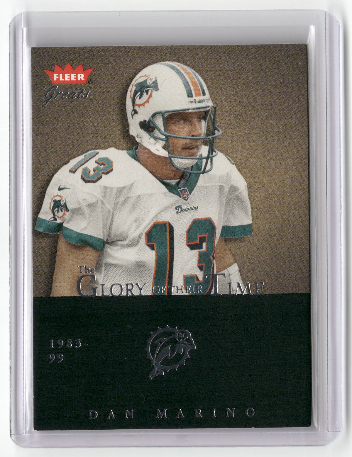 2004 Fleer Greats of the Game #7 GOT Dan Marino Glory of Their Time #/1984