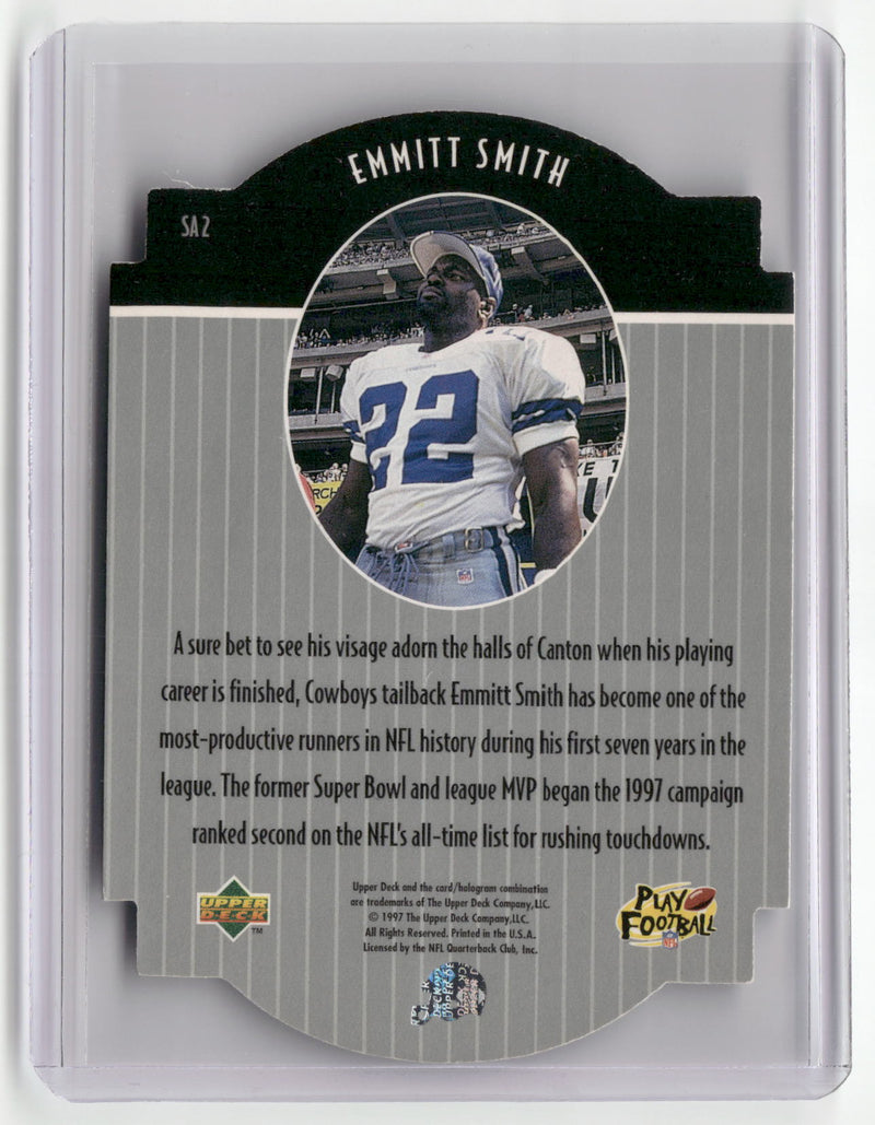 1997 Upper Deck #SA2 Emmitt Smith Star Attractions-2