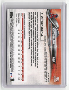 2018 Topps #700 Shohei Ohtani (EX Condition, Check Scans)-2