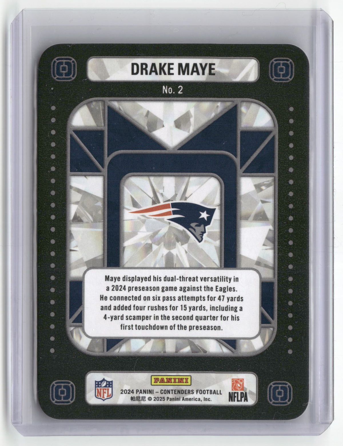 2024 Panini Contenders #2 Drake Maye Crown Jewels-2
