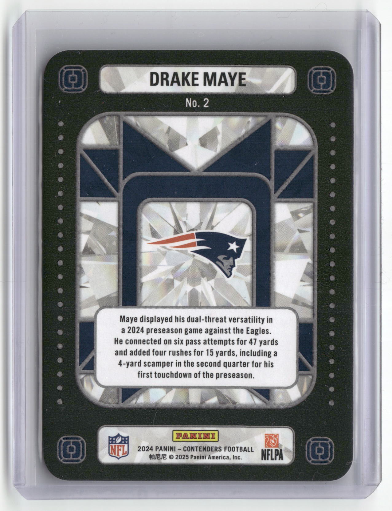 2024 Panini Contenders #2 Drake Maye Crown Jewels-2
