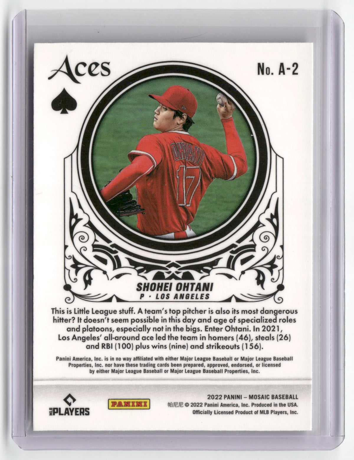 2022 Panini Mosaic #A-2 Shohei Ohtani Aces-2